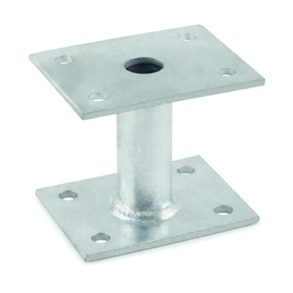 Anclajes para postes - igual  medida   100 x 100 x
