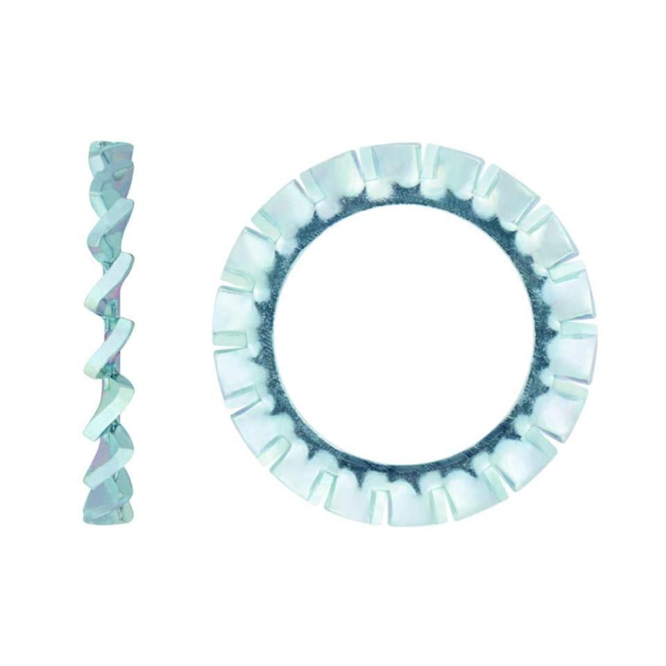 Arandela dentada exterior - zincado  medida   m4