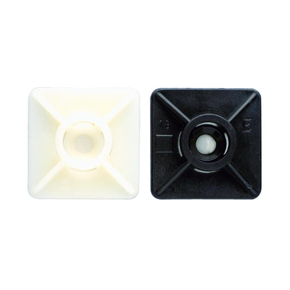 Base de dos vías adhesivas para bridas de nylon  m