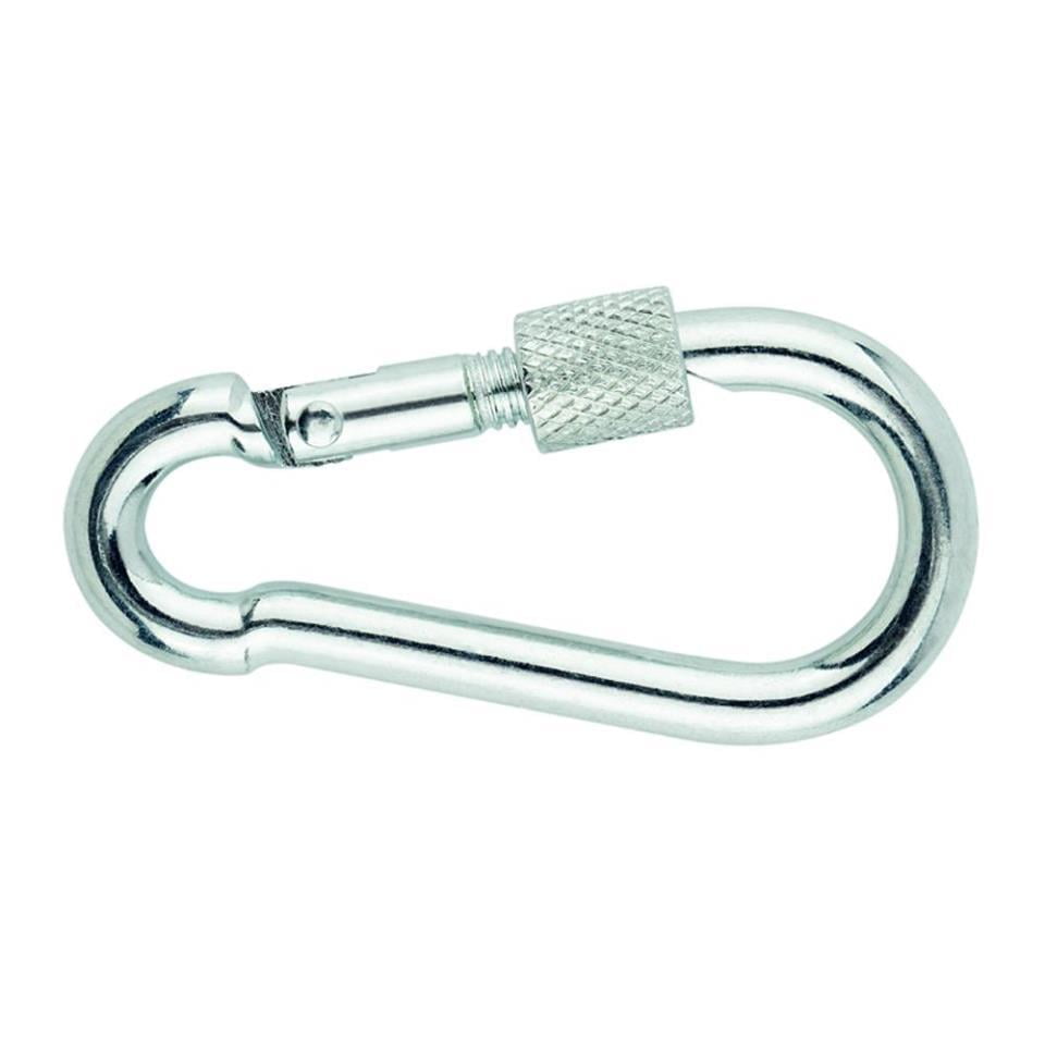 Mosquetón bombero - con seguro  medida   m7 ø10