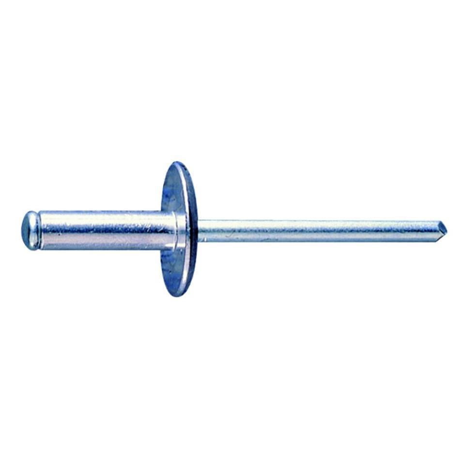 Remaches - cabeza ancha  aluminio  medida   4 x 16