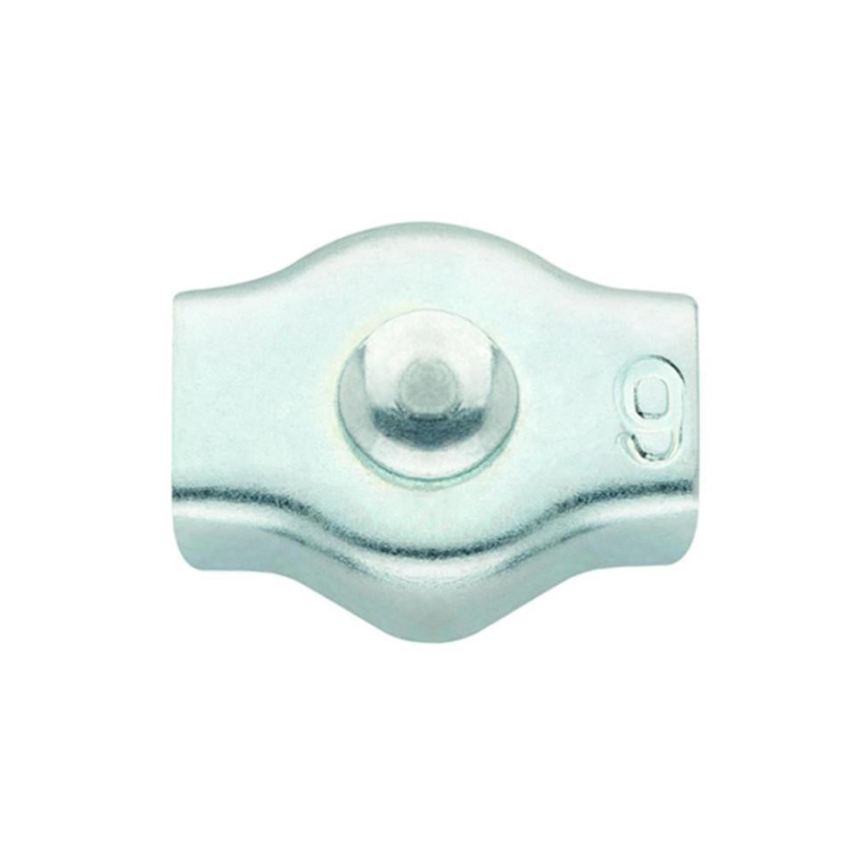 Sujetacable plano - simple  zincado  medida   m4 ø