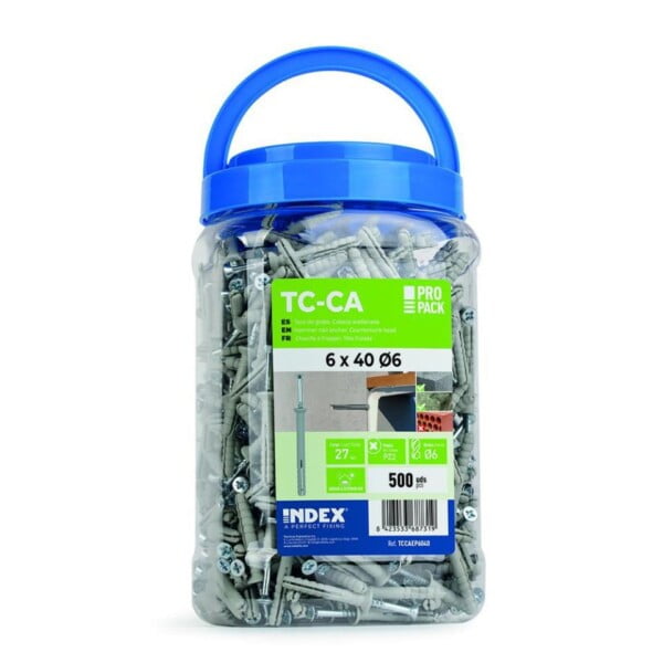 Taco clavable de poliamida 6 6  premontado con tor