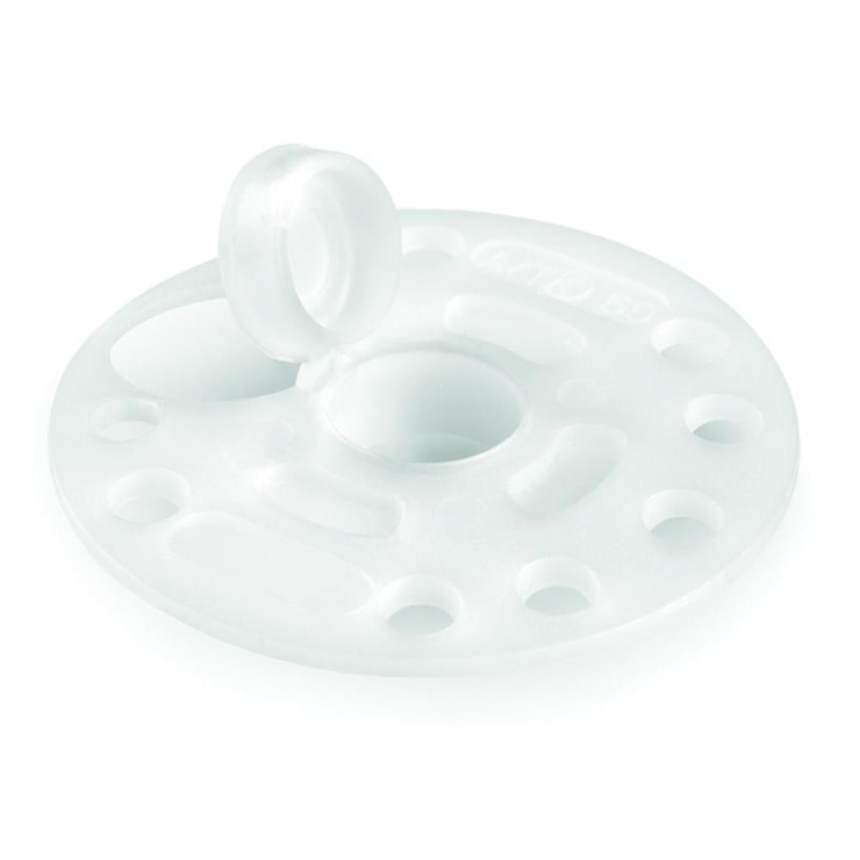 Taco de fijación de paneles aislantes  rosetón par