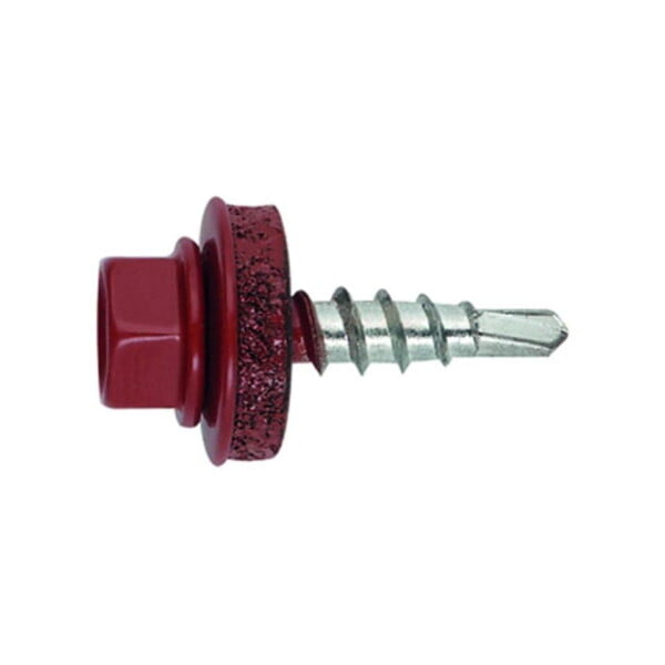 Tornillo cubierta metal madera - ral 3009  rojo te