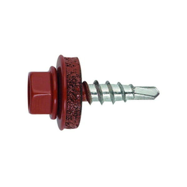 Tornillo cubierta metal madera - ral 3011  rojo pa