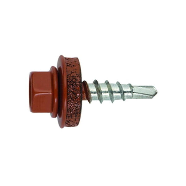 Tornillo cubierta metal madera - ral 8004  marrón