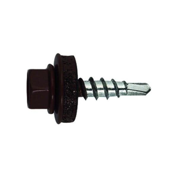 Tornillo cubierta metal madera - ral 8017  marrón