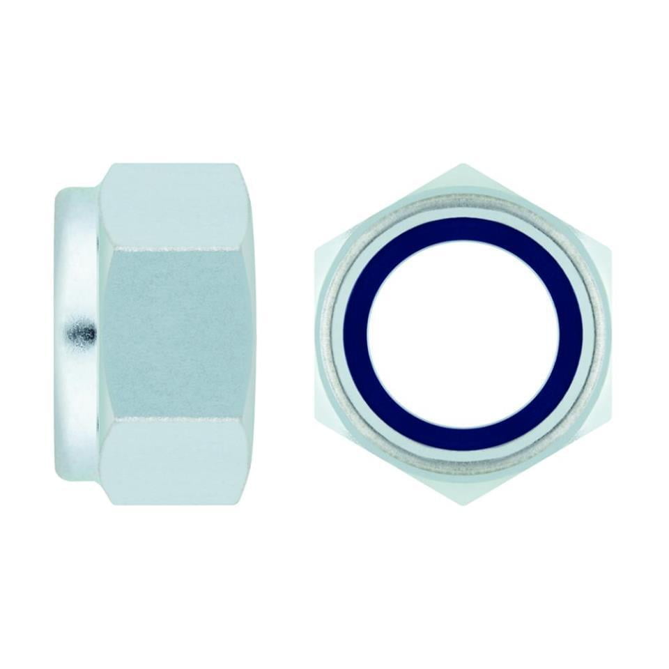 Tuerca autoblocante - zincada  medida   m30