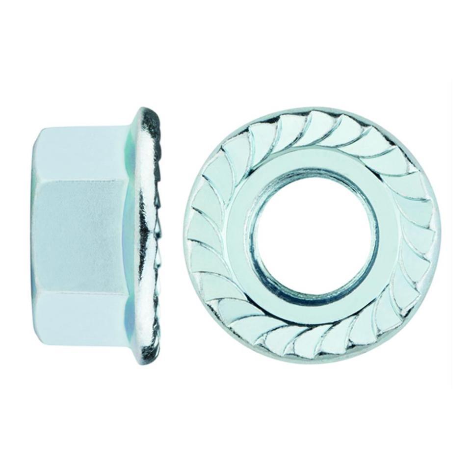 Tuerca brida grafilada - zincada  medida   m4