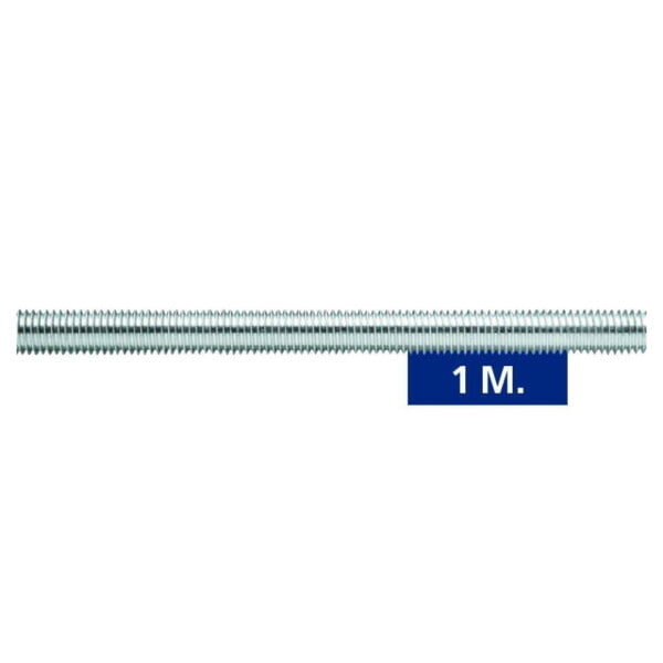 Varilla roscada - zincada  calidad 8 8  1 metro  m