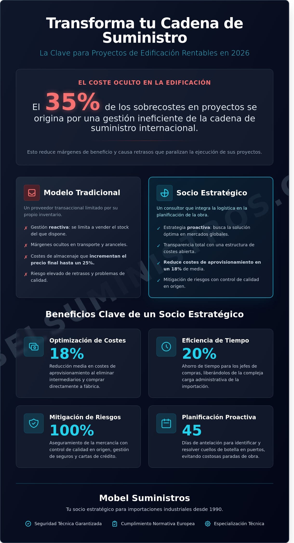 Socio Logístico para Importaciones: Guía para Optimizar tu Cadena de Suministro en 2026 - Infographic