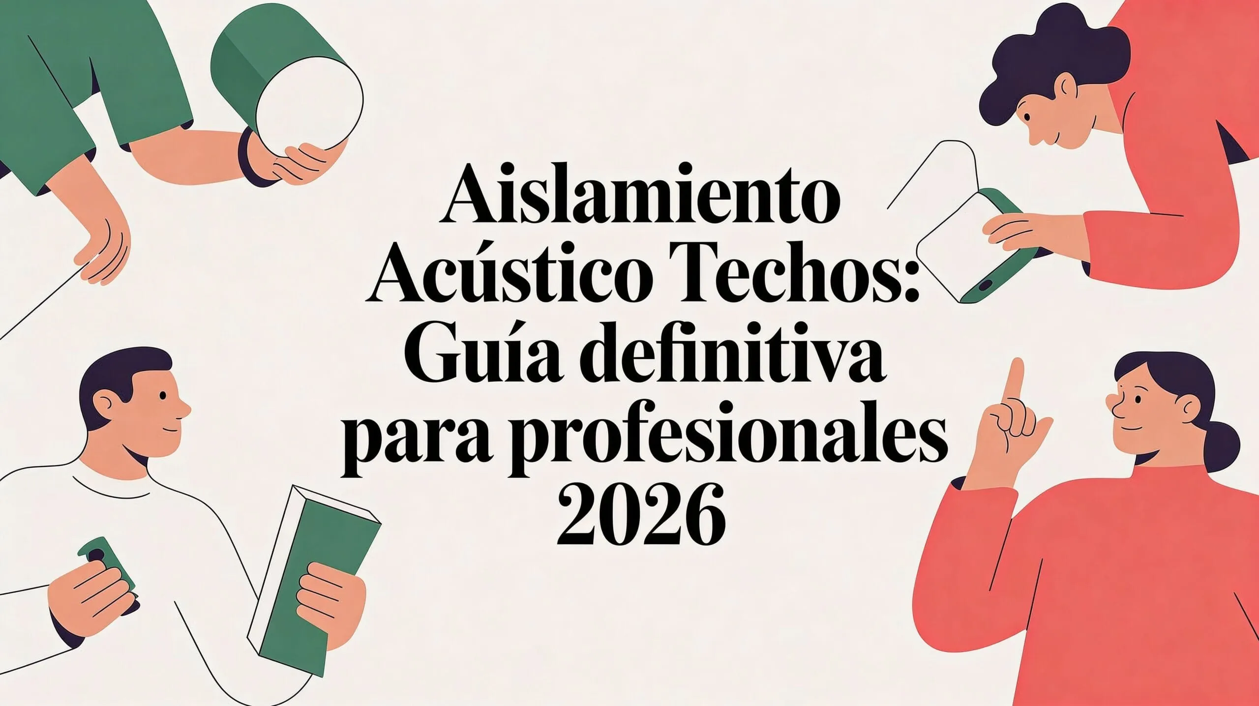 Aplicación profesional de aislamiento Acustico Techos