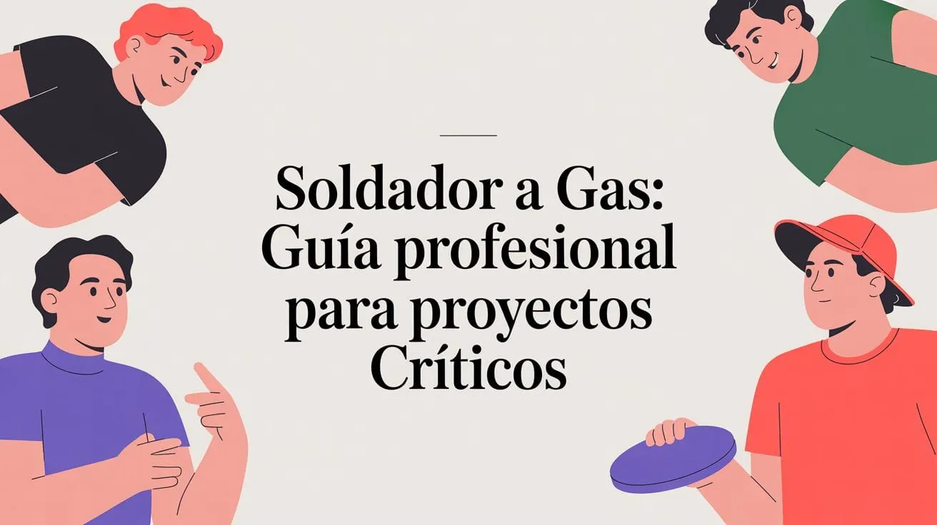 Soldador a Gas - gas welder illustration