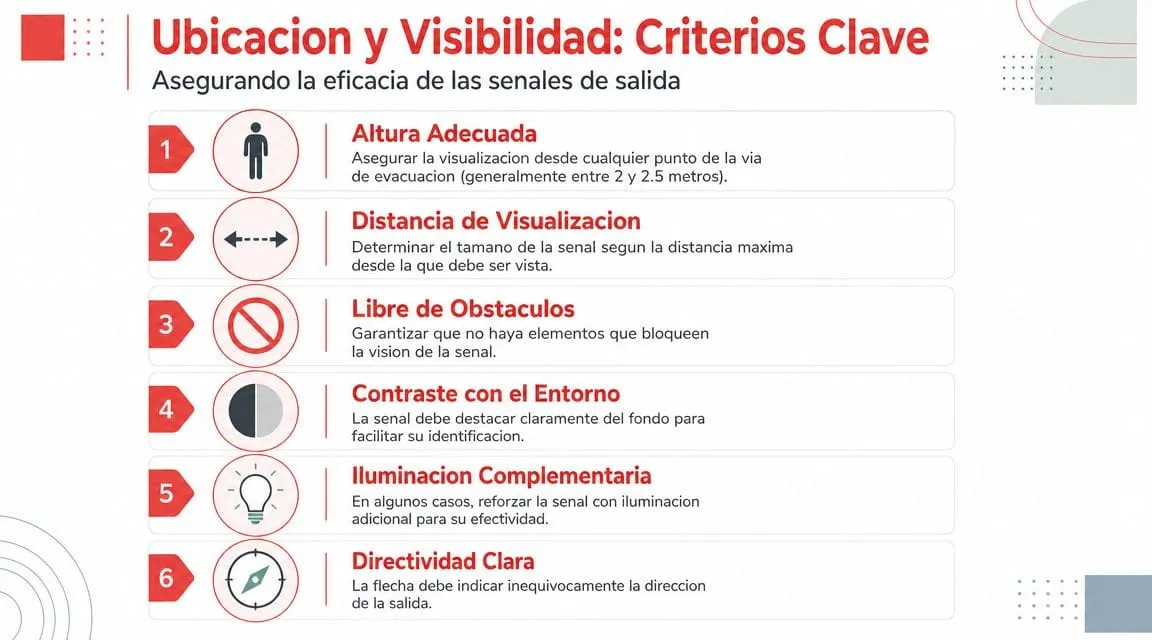 Criterios esenciales de ubicación y visibilidad