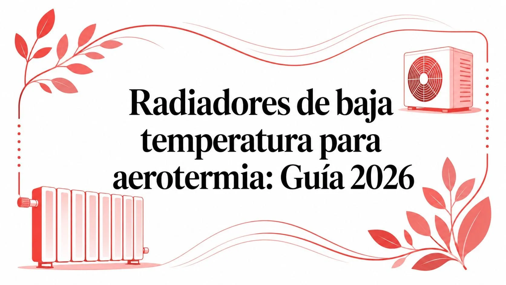 Radiadores de baja temperatura para aerotermia - low temperature radiators aerothermal energy hvac unit