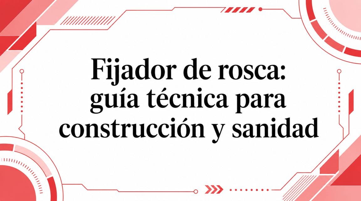 Guía técnica de fijador de rosca