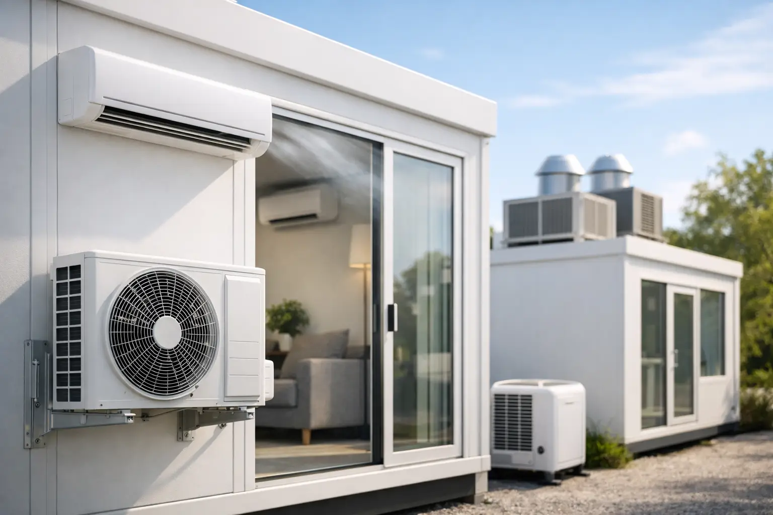 Climatización para módulos prefabricados