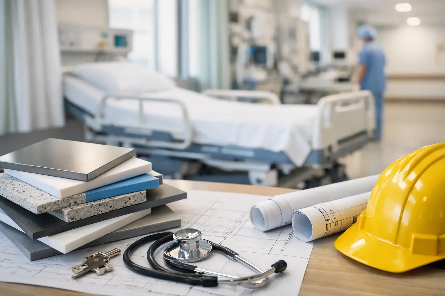 Materiales certificados para proyectos hospitalarios